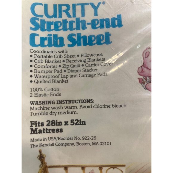 Care Bears Crib Sheet Stretch-End Fits 28x52 Inch Mattress Machine Washable - Picture 7 of 11